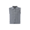 Women's tricolor knitted short sleeves（副本） THOM TREND