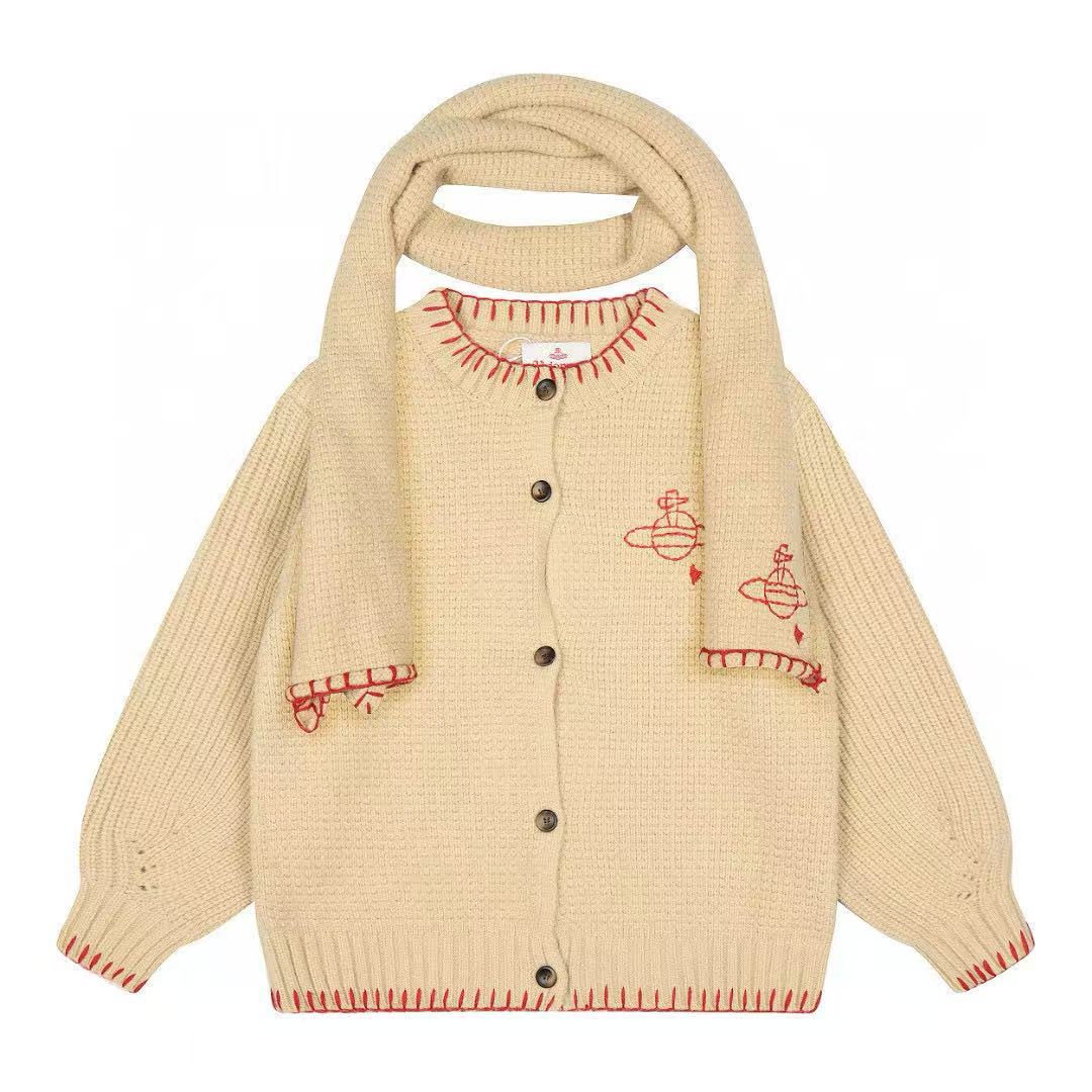 Vivienne Westwood VIVI Color-Block Knit Cardigan