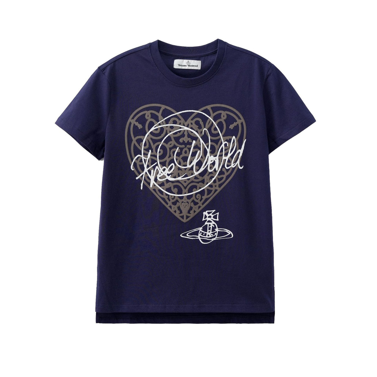 Vivienne Westwood Saturn Heart Print Cotton T-Shirt