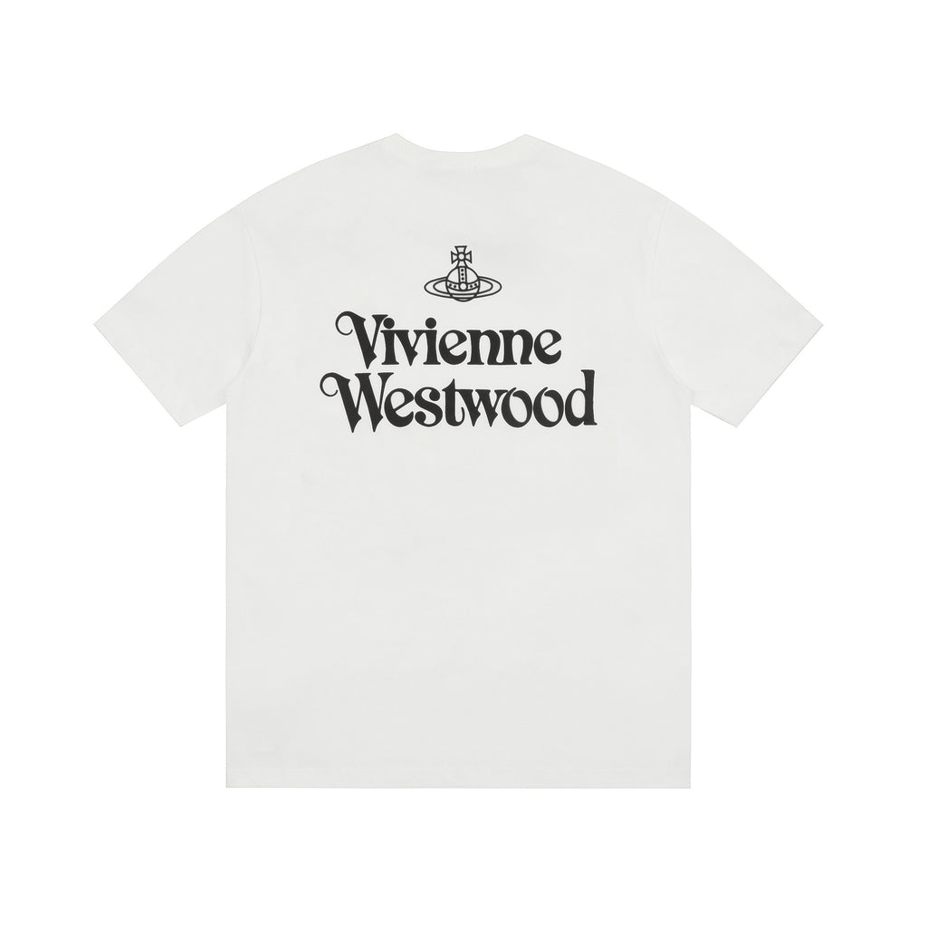Vivienne Westwood Saturn Letter Embroidered T-Shirt