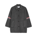 Unisex wool coat with webbing sleeves  TREND