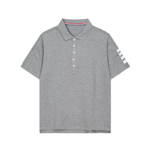 2025SS Four-bar sleeve T-shirt THOM TREND