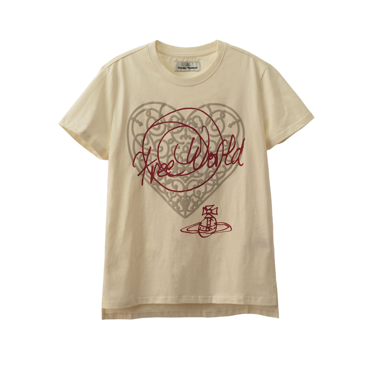 Vivienne Westwood Saturn Heart Print Cotton T-Shirt