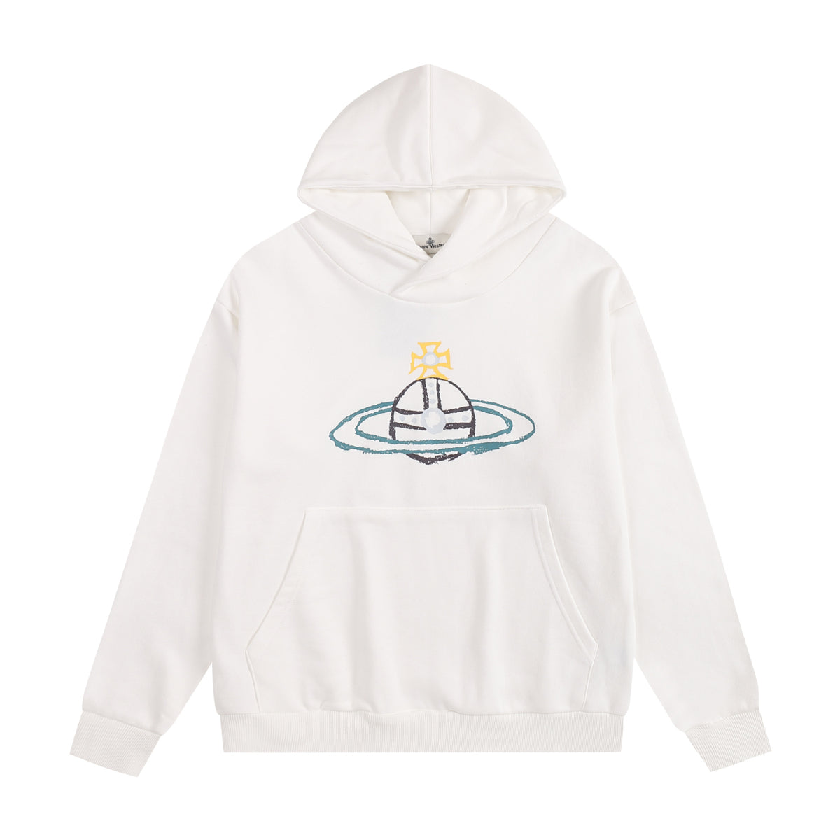Vivienne Westwood Hand-Drawn Embroidered Graphic Long-Sleeve T-Shirt