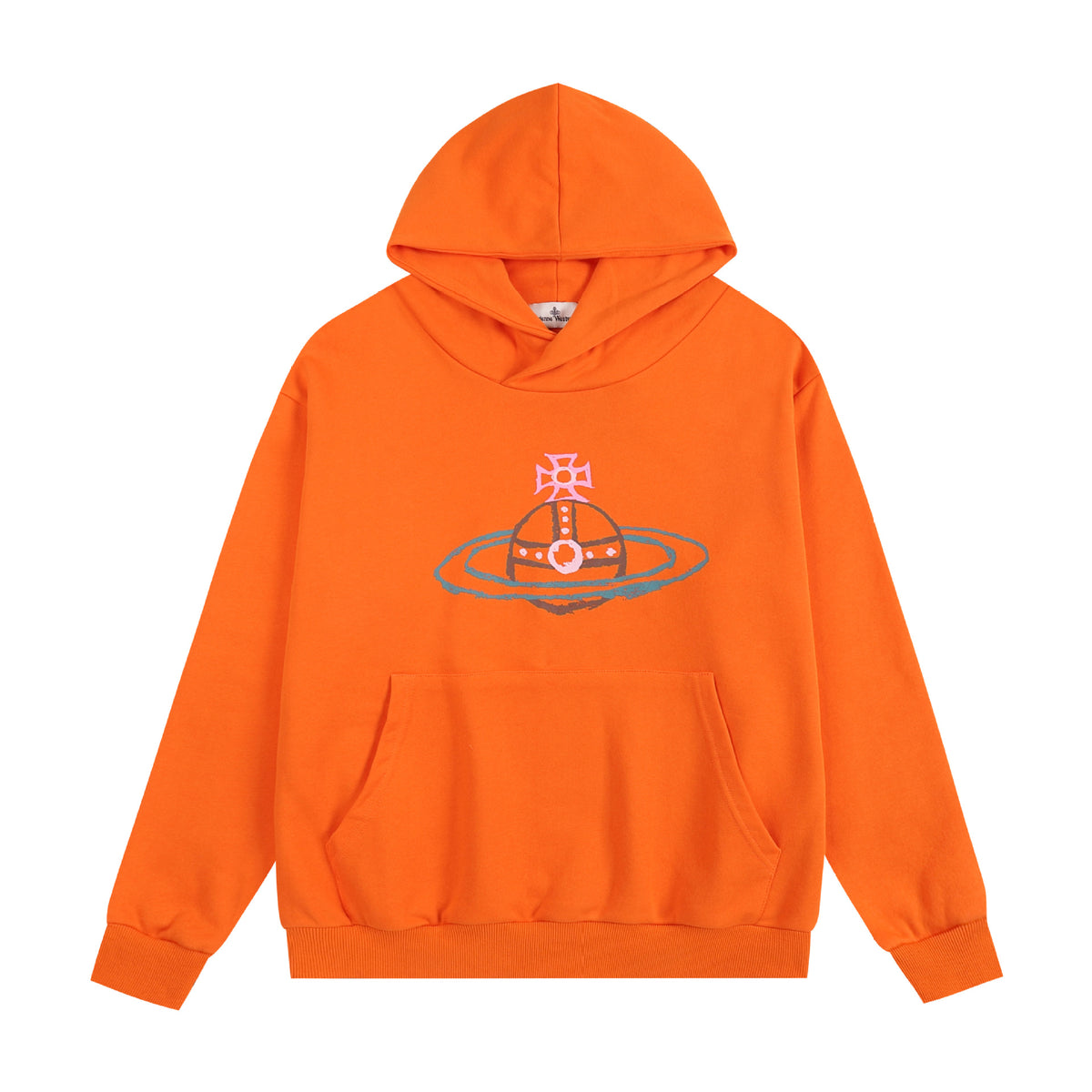 Vivienne Westwood Hand-Drawn Embroidered Graphic Long-Sleeve T-Shirt