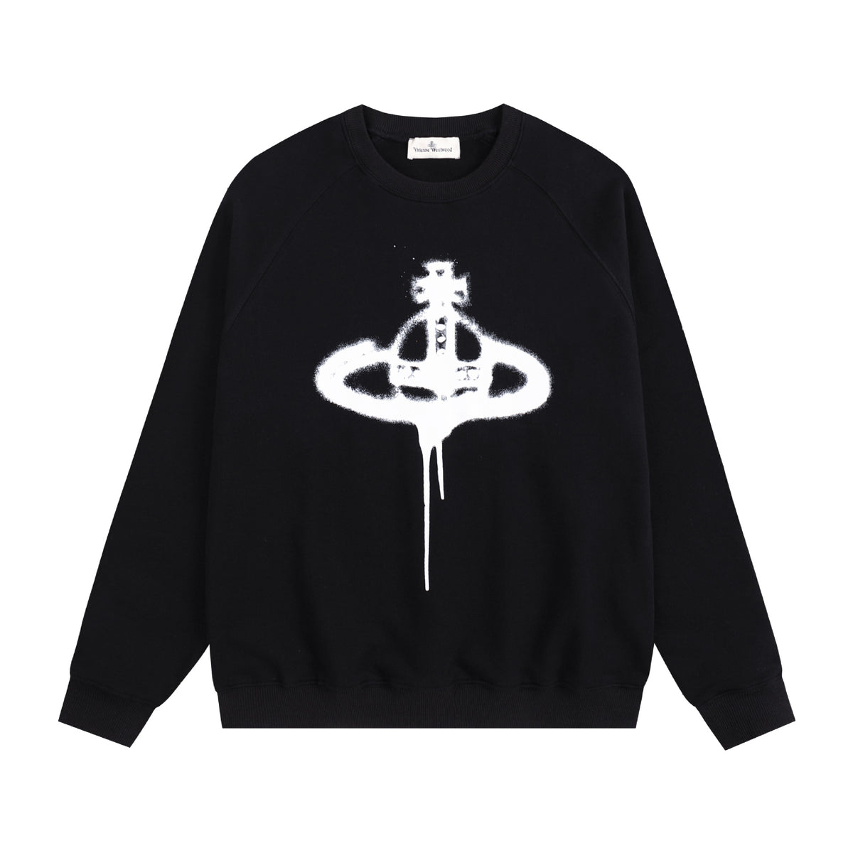 Vivienne Westwood Hand-Drawn Embroidered Graphic Long-Sleeve T-Shirt
