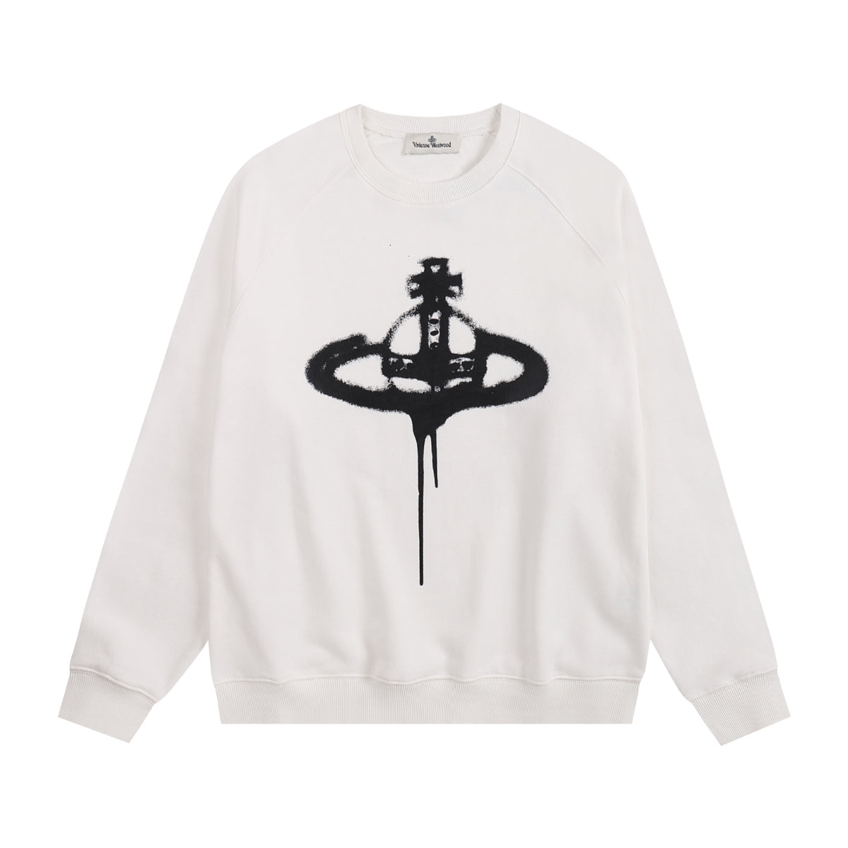 Vivienne Westwood Hand-Drawn Embroidered Graphic Long-Sleeve T-Shirt