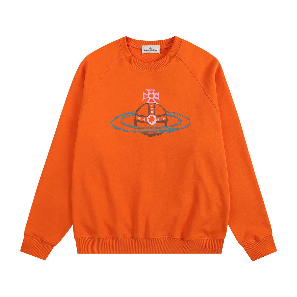 Vivienne Westwood Hand-Drawn Embroidered Graphic Long-Sleeve T-Shirt
