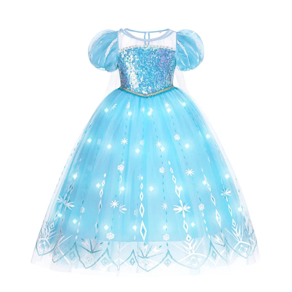 Model 2024 LED Light Up Elsa Princess Dress Costume - product view 2