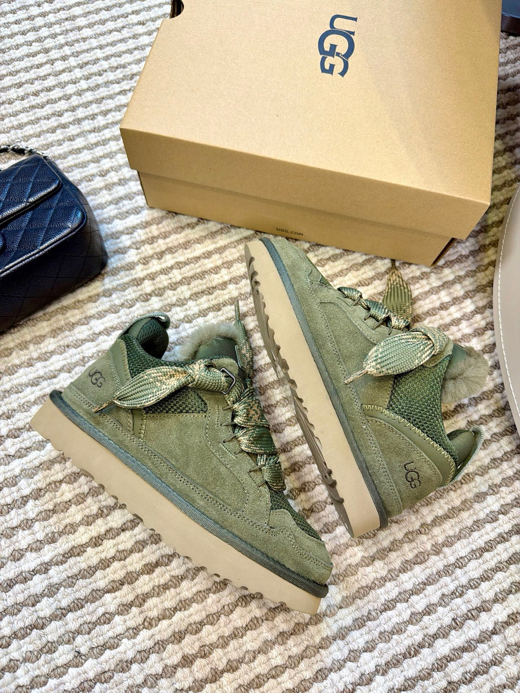 UGG Sage Mel Suede Mesh Low-Top Shoes - product view 3
