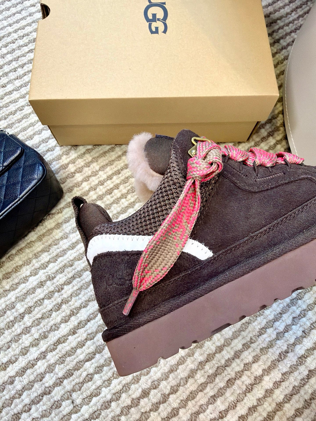 UGG Mauve Mel Suede Mesh Low-Top Shoes - product view 6