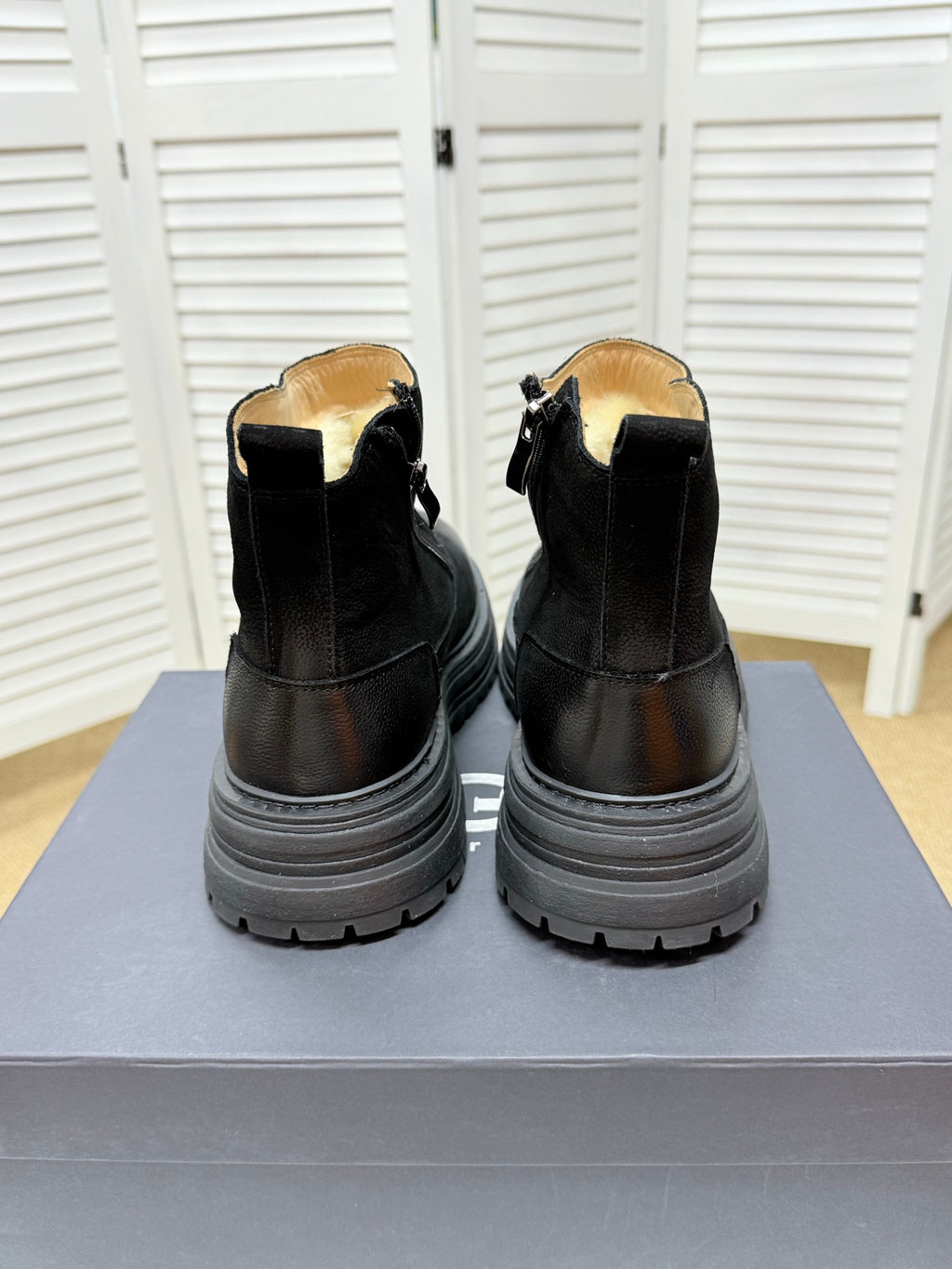 UGG Black Pull-On Leather Chelsea Boots - product view 8