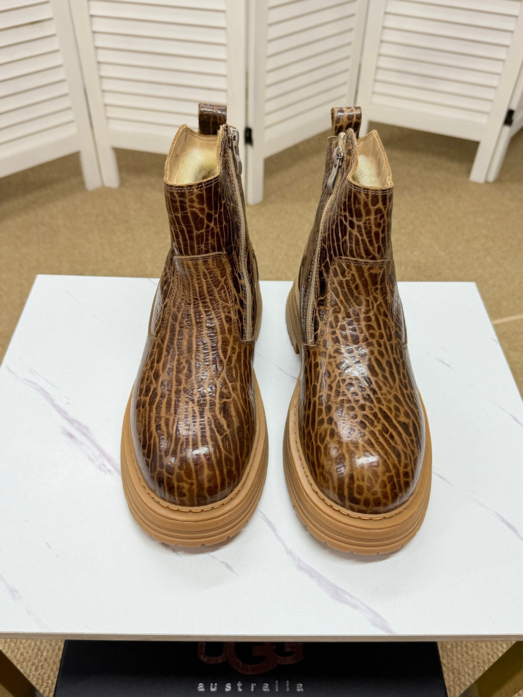 UGG Leopard Suede Chelsea Boots - product view 2