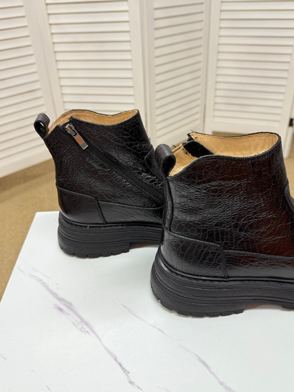 UGG Black Leather Chelsea Boots - product view 4