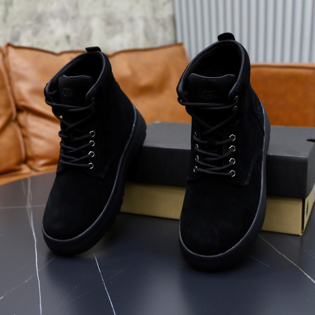 UGG Black Nubuck Lace-Up Winter Boots - product view 7