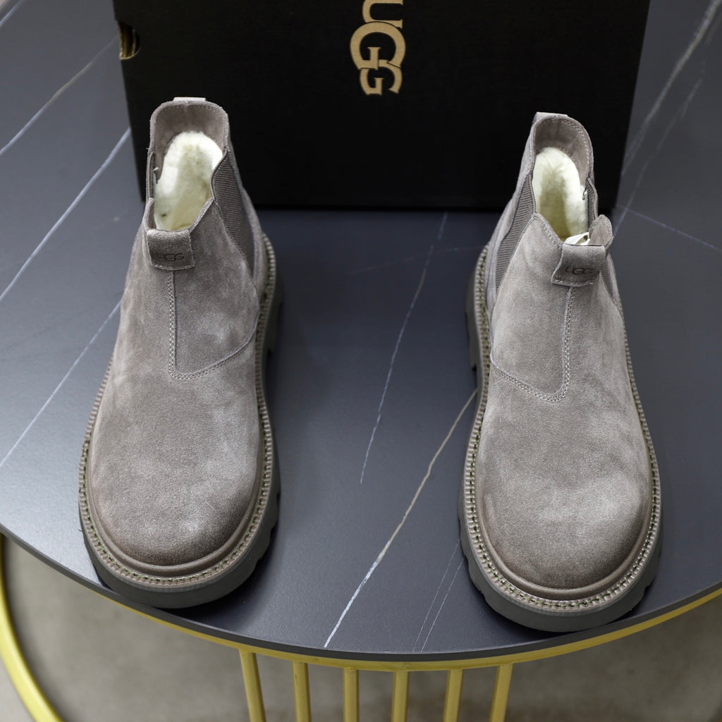 UGG Gray Suede Chelsea Casual Shoes - product view 2