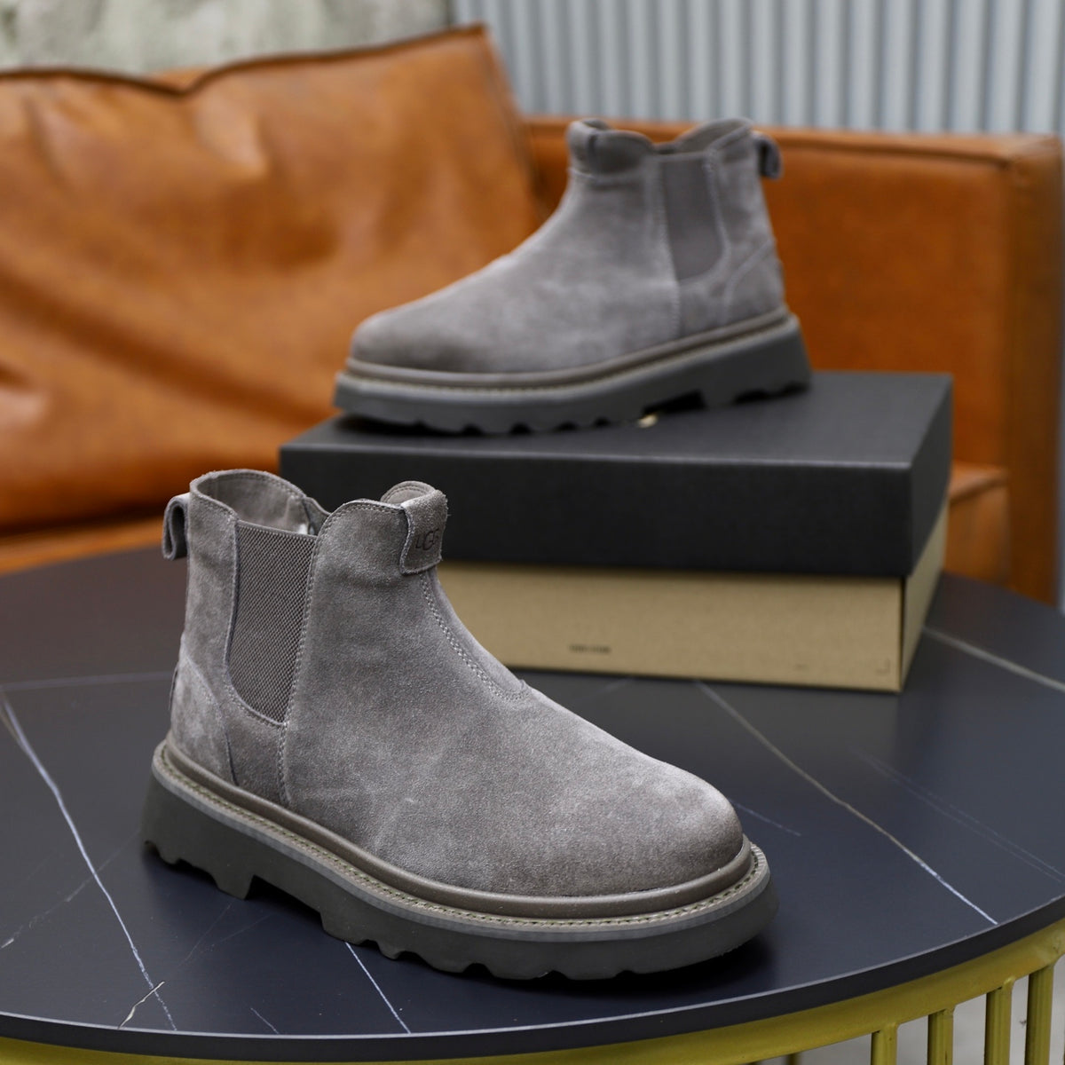 UGG Gray Suede Chelsea Casual Shoes - product view 8