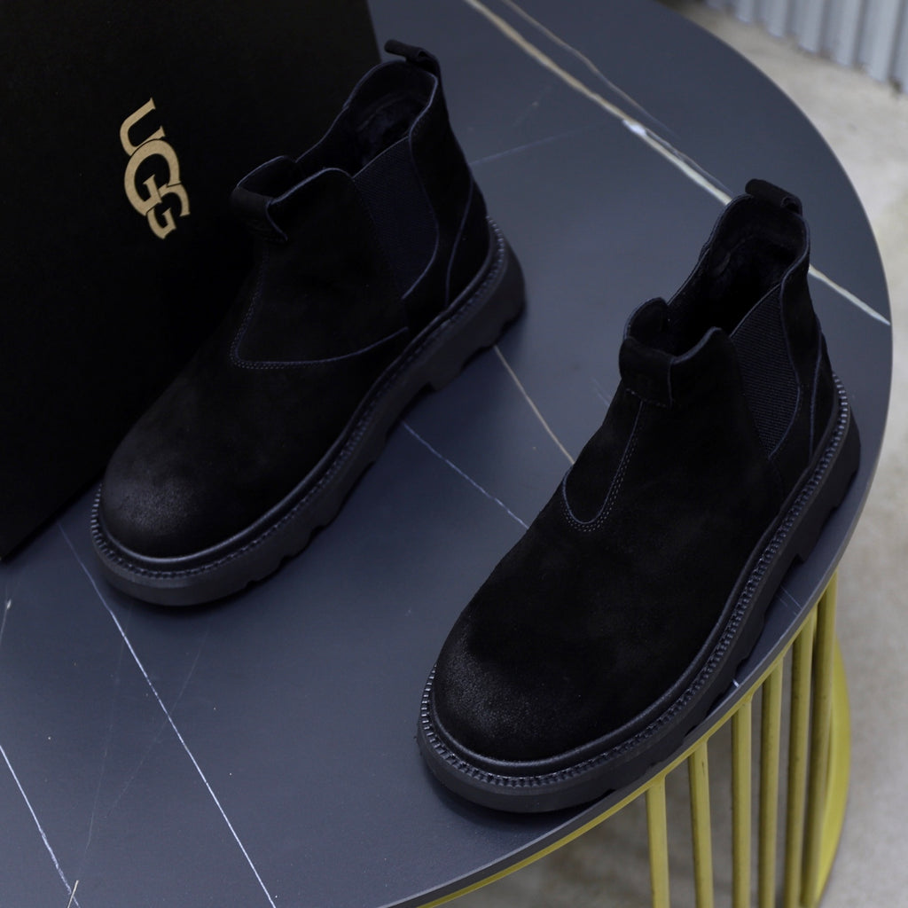 UGG Black Suede Chelsea Casual Shoes - product view 3