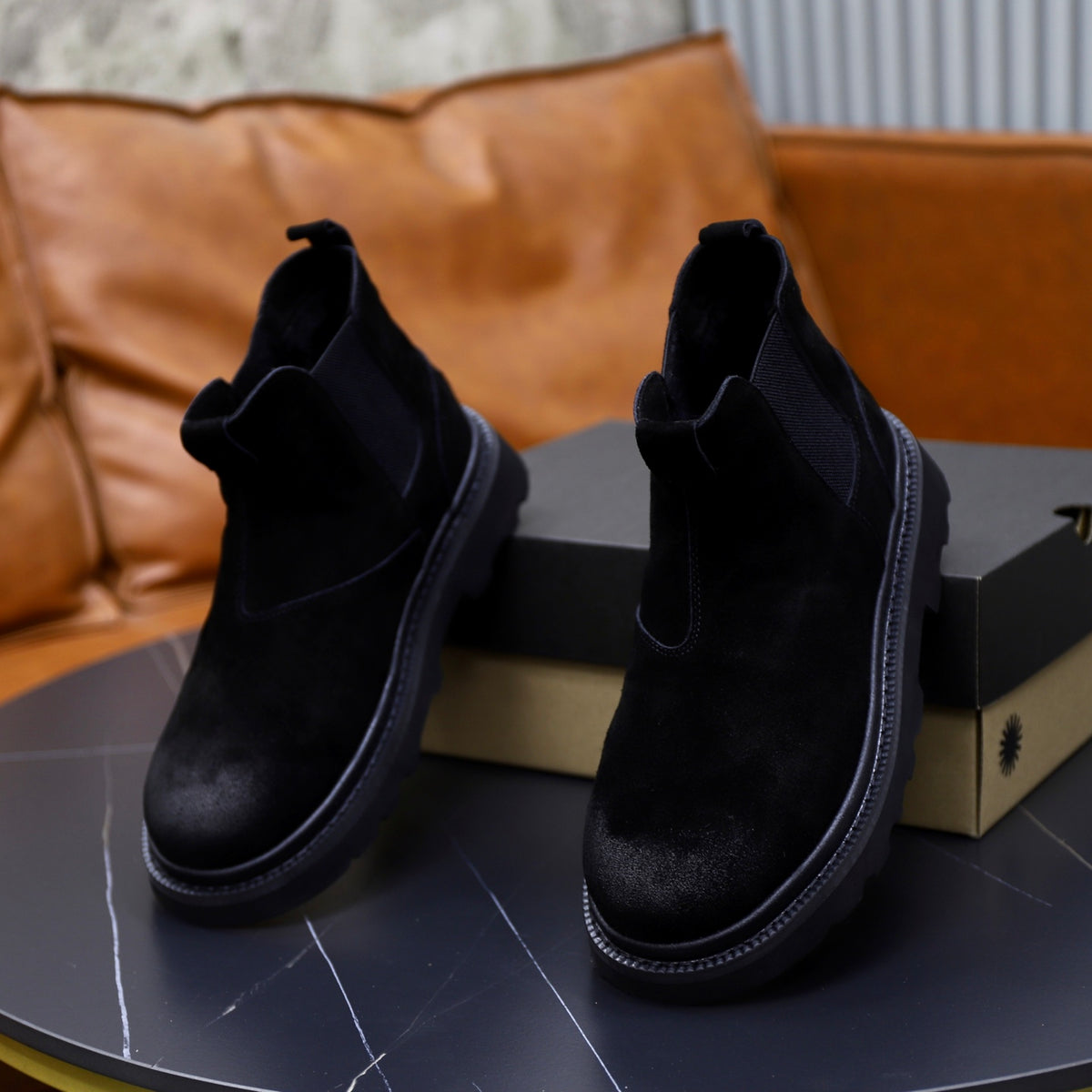 UGG Black Suede Chelsea Casual Shoes - product view 6