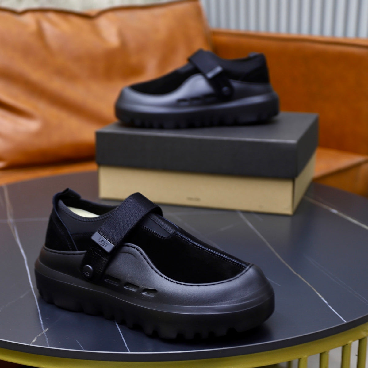UGG Black Strap Platform Casual Shoes - product view 8
