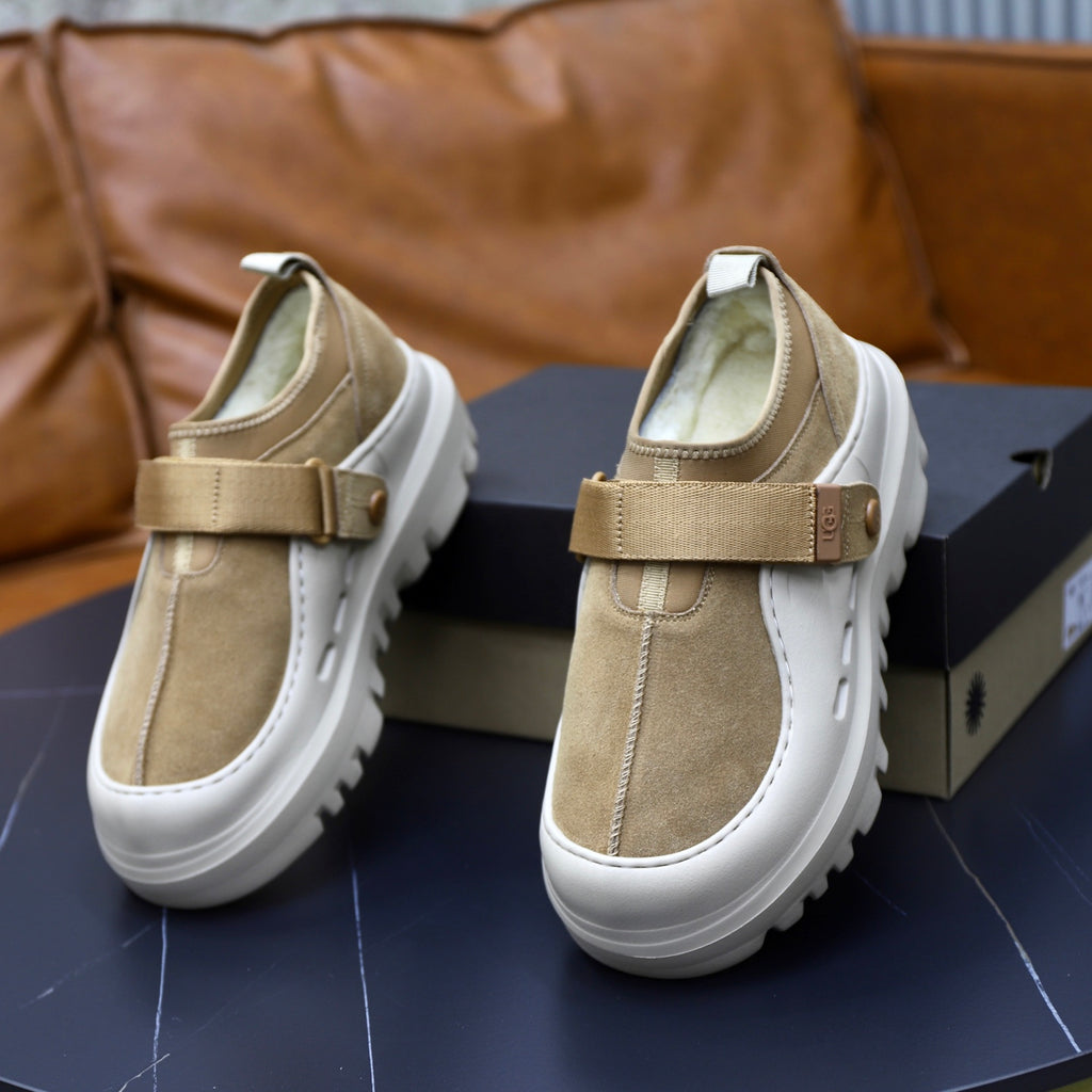 UGG Beige Strap Platform Casual Shoes - product view 5