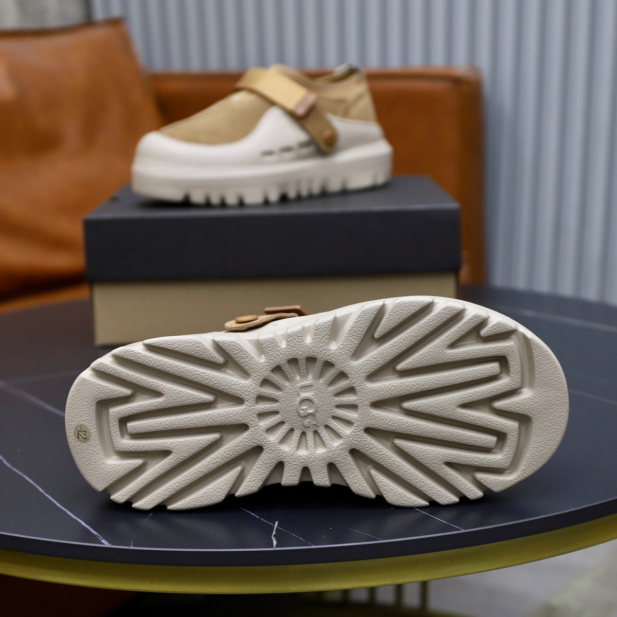 UGG Beige Strap Platform Casual Shoes - product view 8