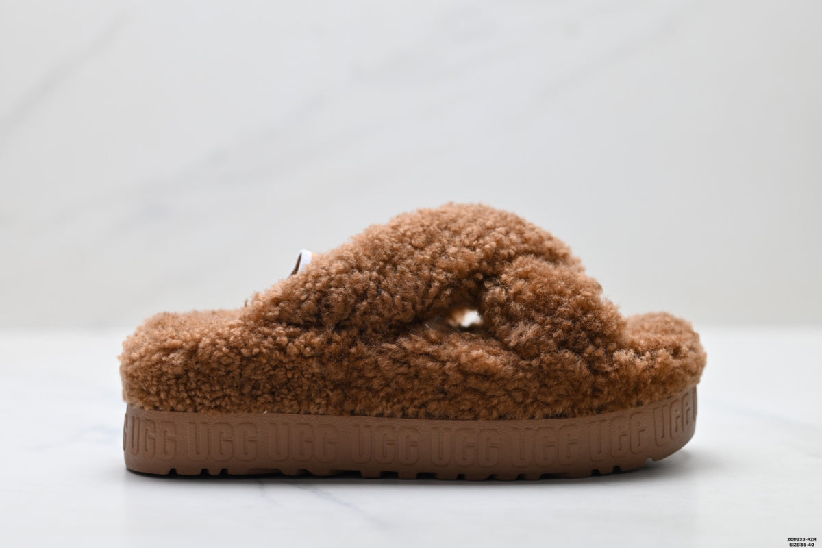 UGG Slipper Evolution Fluffy Platform Slides - product image 2