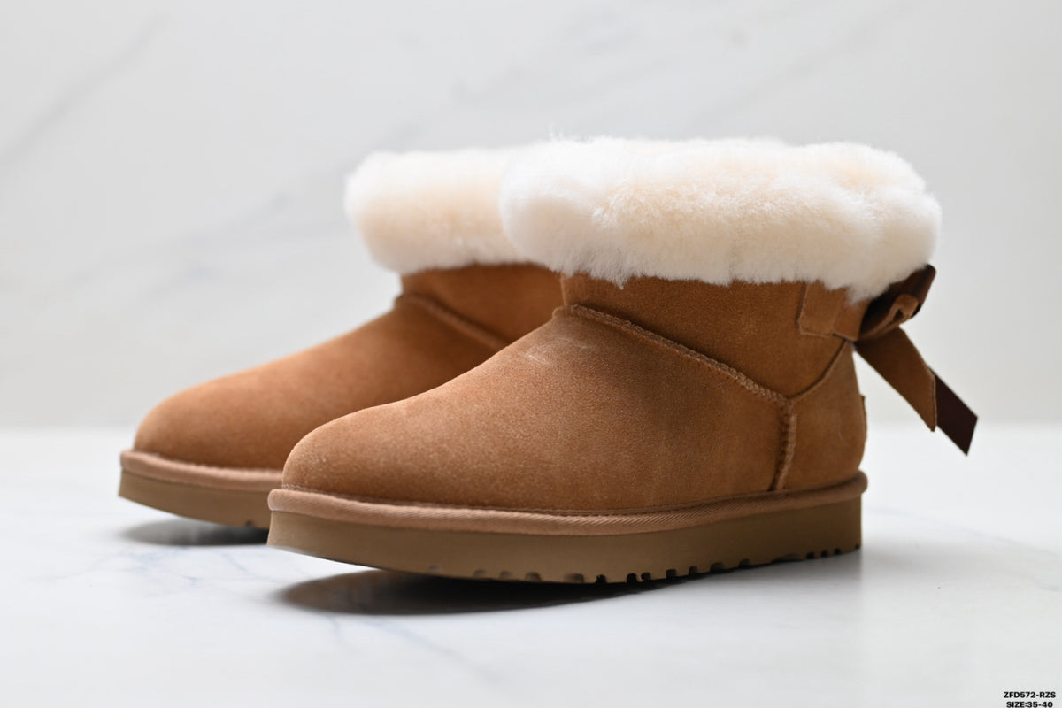 UGG Classic Ultra Mini Bow Ankle Boots - product image 5