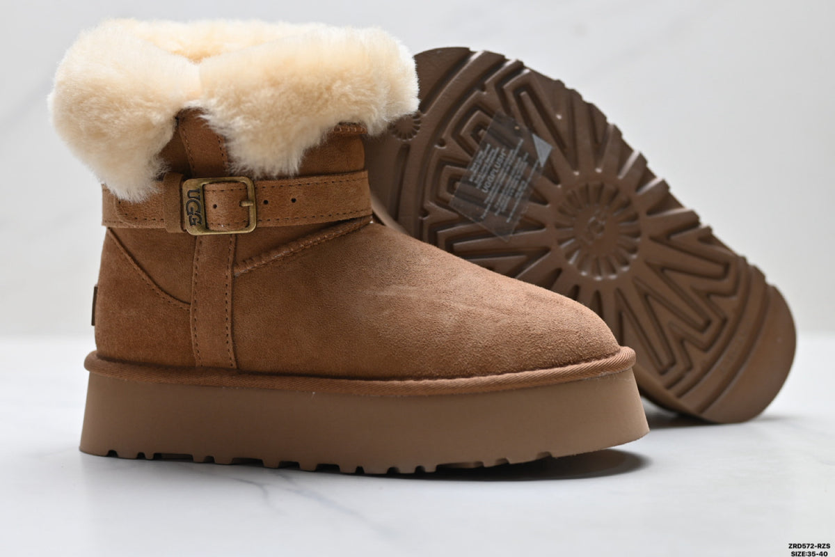 UGG Classic Mini Heritage Fluff Buckle Boots - product image 6
