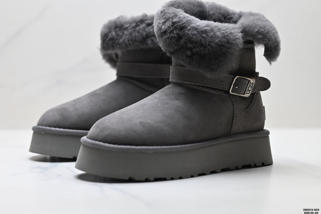 UGG Classic Mini Heritage Fluff Buckle Boots - product image 5