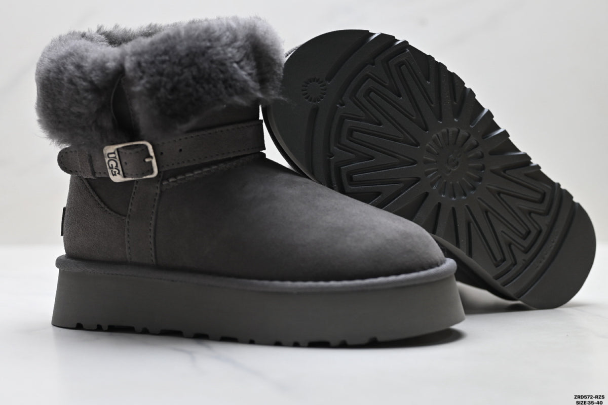 UGG Classic Mini Heritage Fluff Buckle Boots - product image 6