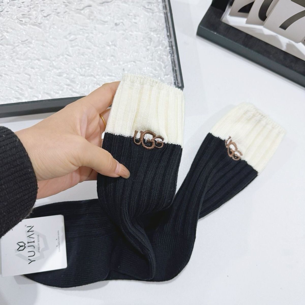 UGG Cotton Ribbed Crew Sock Set - product image 3