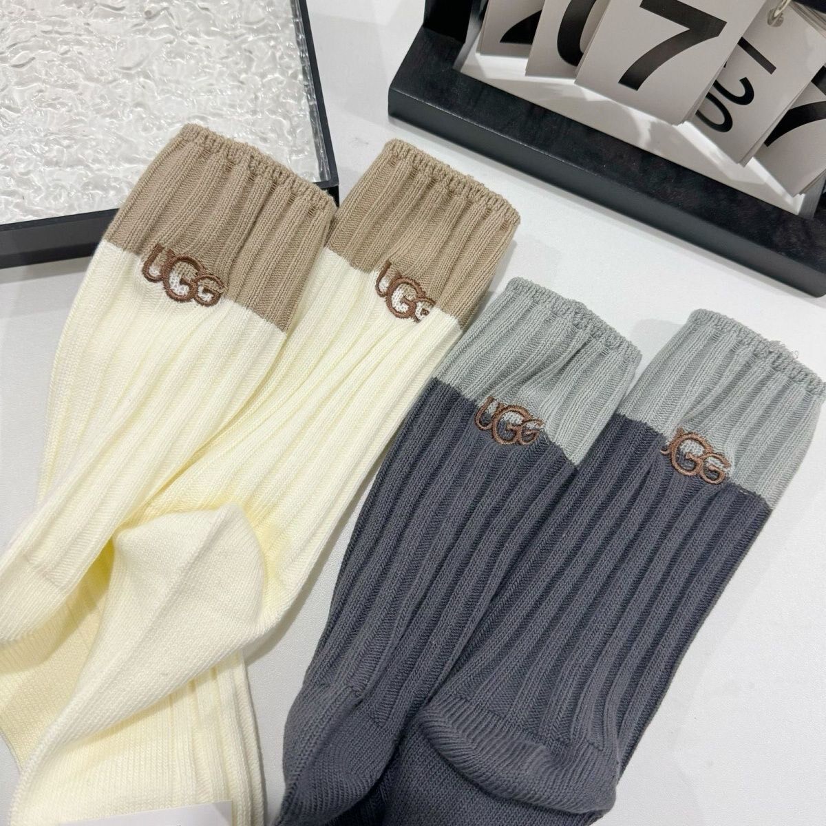 UGG Cotton Ribbed Crew Sock Set - product image 8