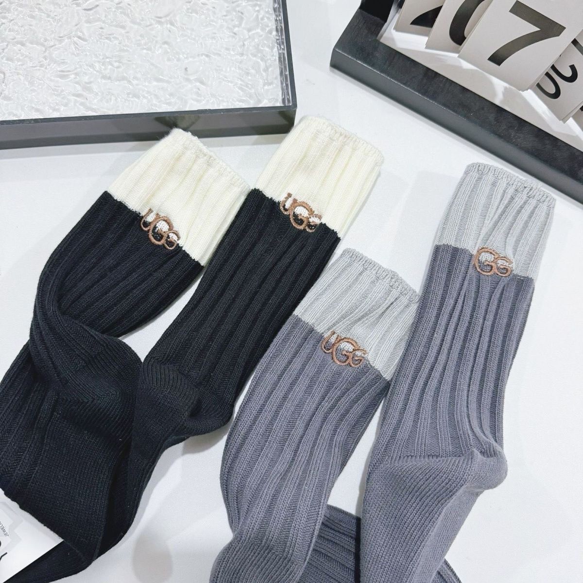 UGG Cotton Ribbed Crew Sock Set - product image 9