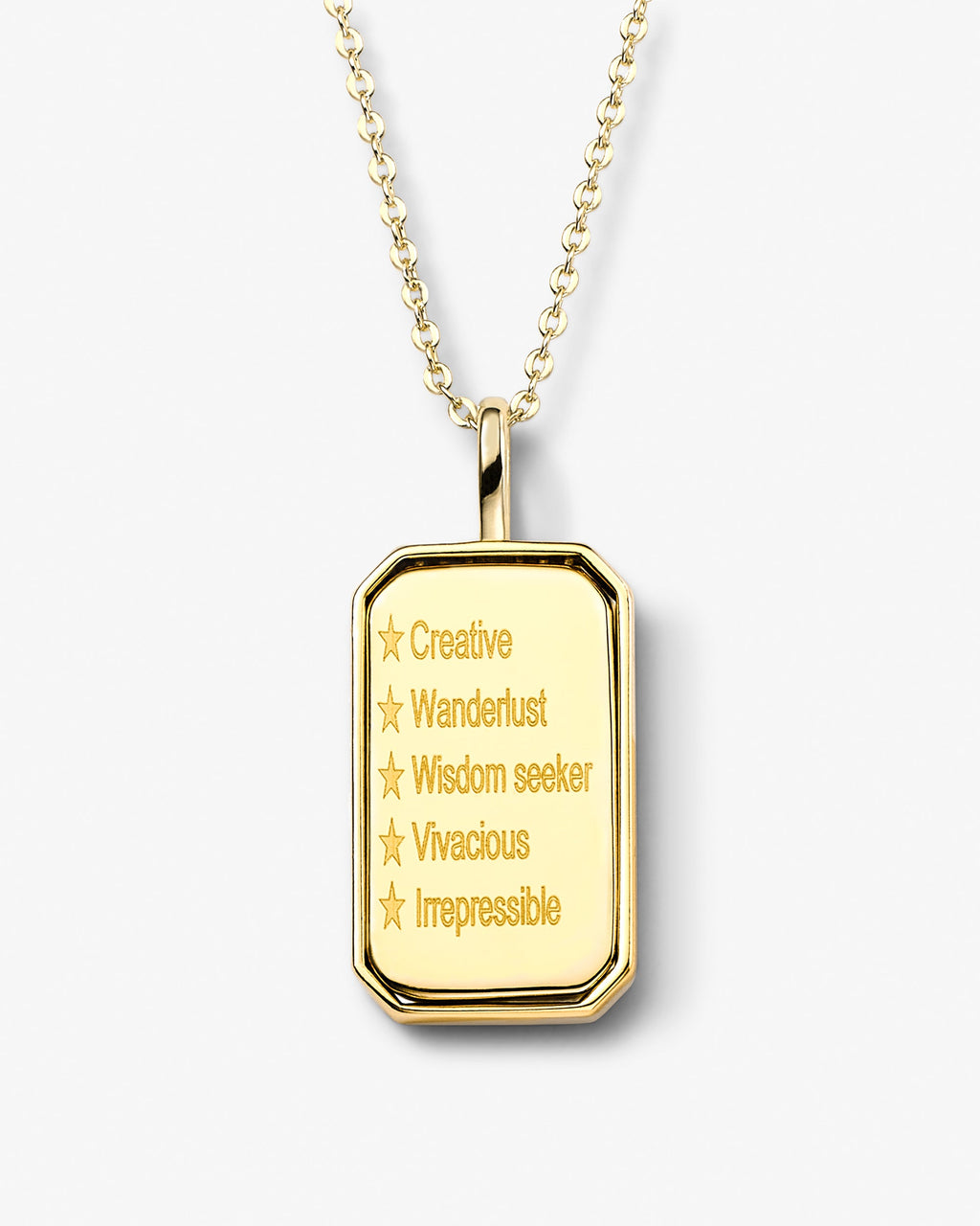 Gold zodiac amulet necklace with mother of pearl – view 37