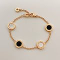 BVLGARI Black and White Fritillaria Bracelet