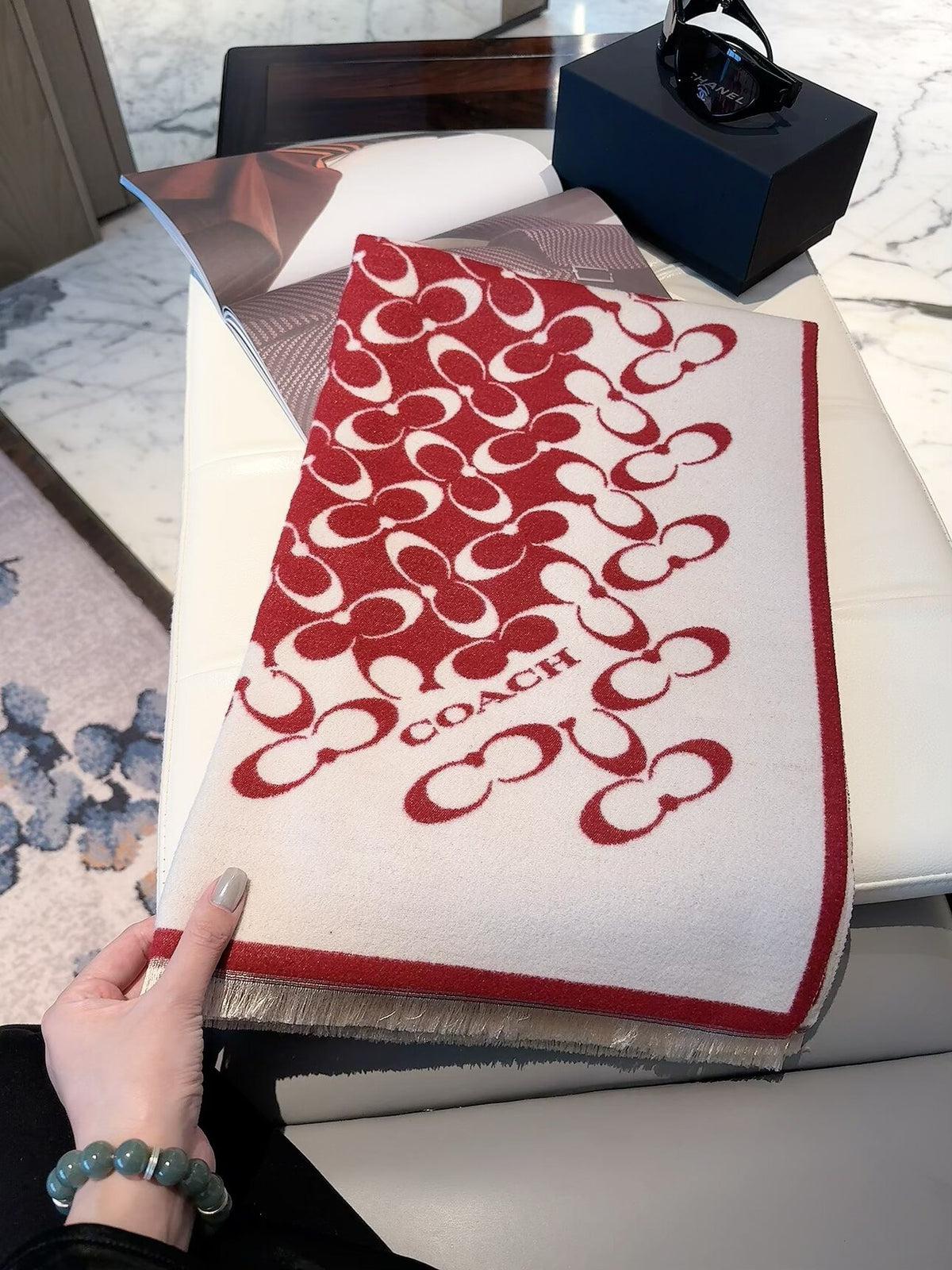 Coach Style Signature C Print Scarf product detail 8