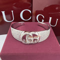 Gucci Crystal Double G Cuff Bracelet