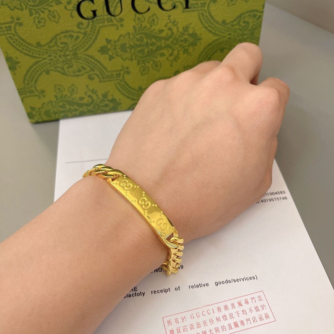 Gucci Double G Bracelet - Silver and Gold