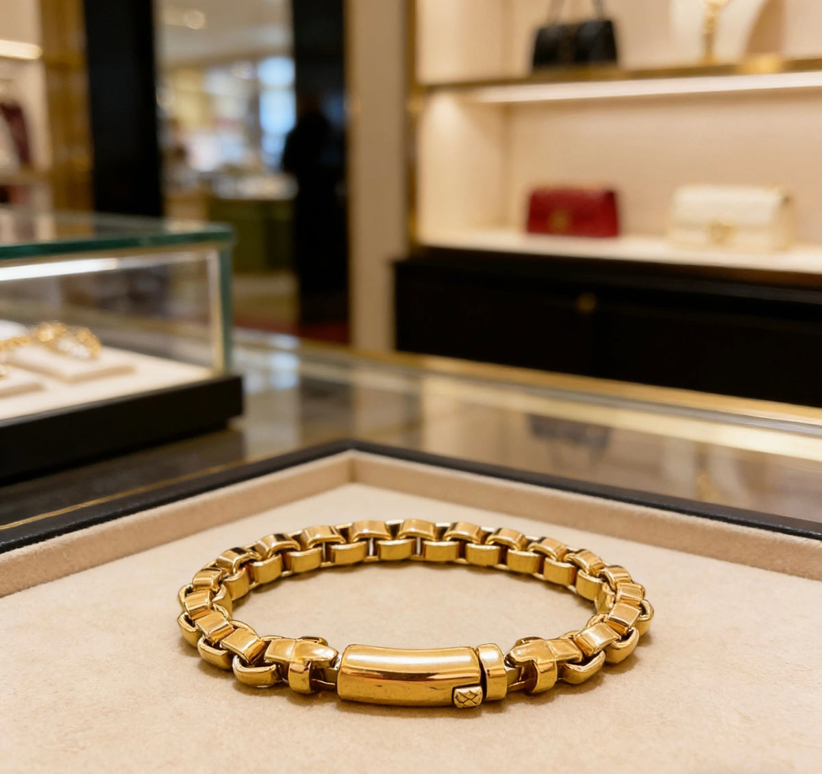 Gucci Polished Chain Bracelet detail view 1