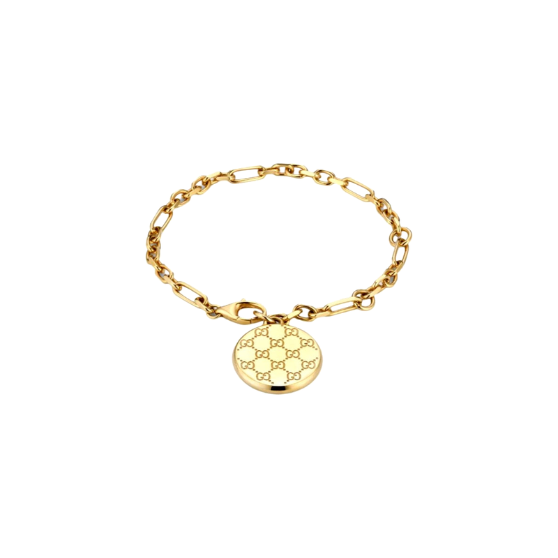 Gucci Round Pocket Watch Bracelet on pure white background