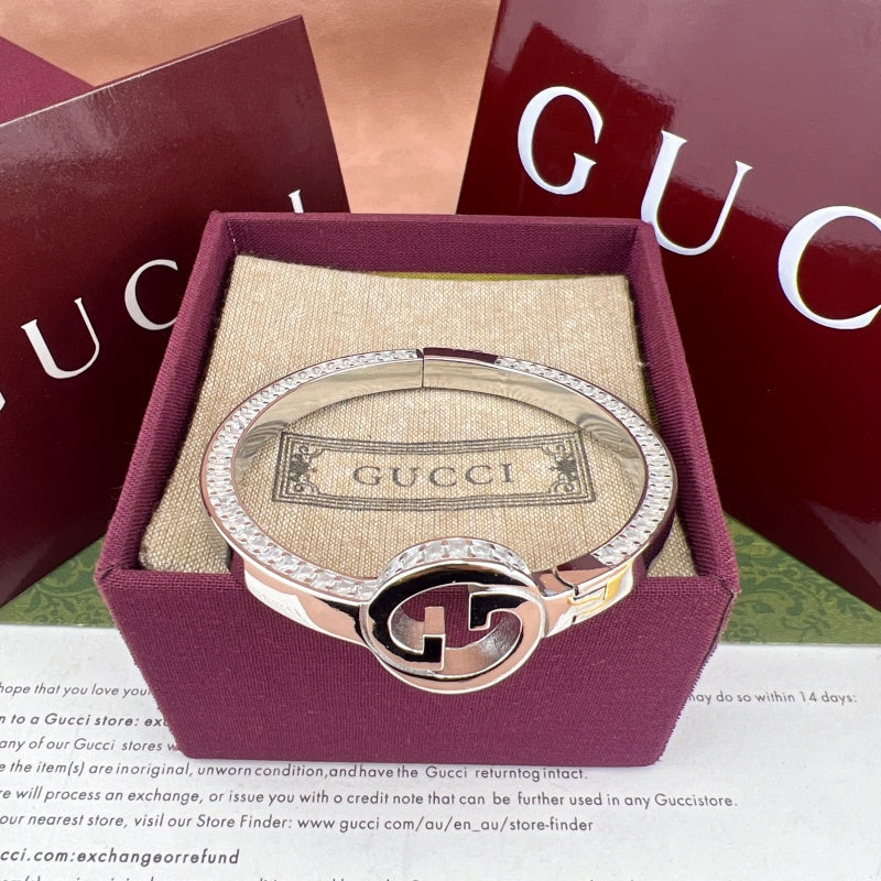 Gucci Square-Cut Crystal Bracelet