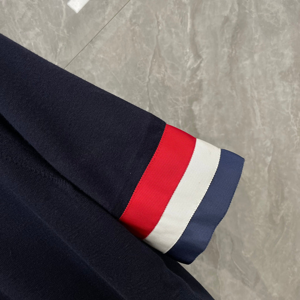 Red, white and blue cuffs T-shirt  TREND