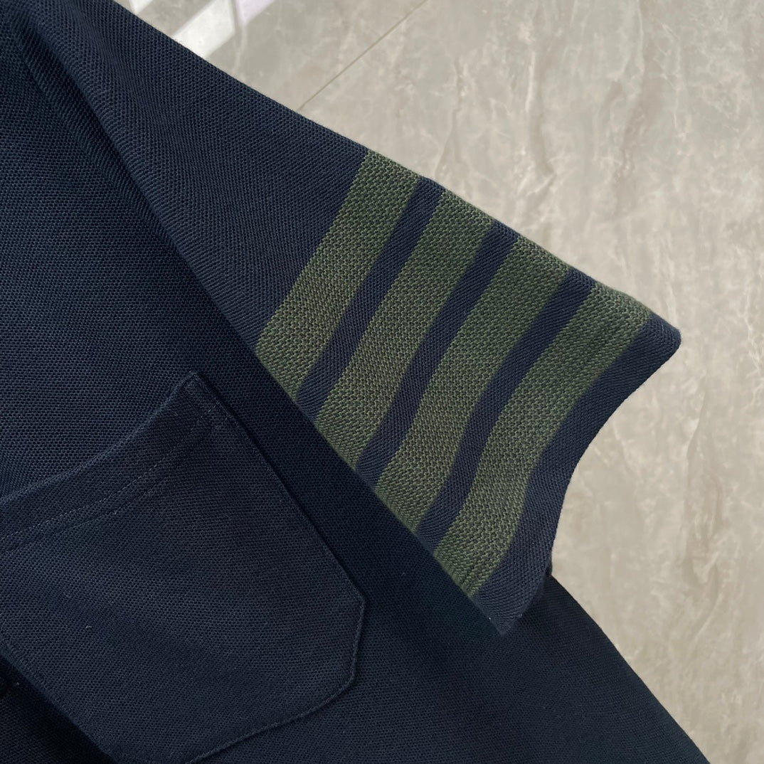 Mens Honeycomb Piqu??¨¬| Lapel T-Shirt  TREND