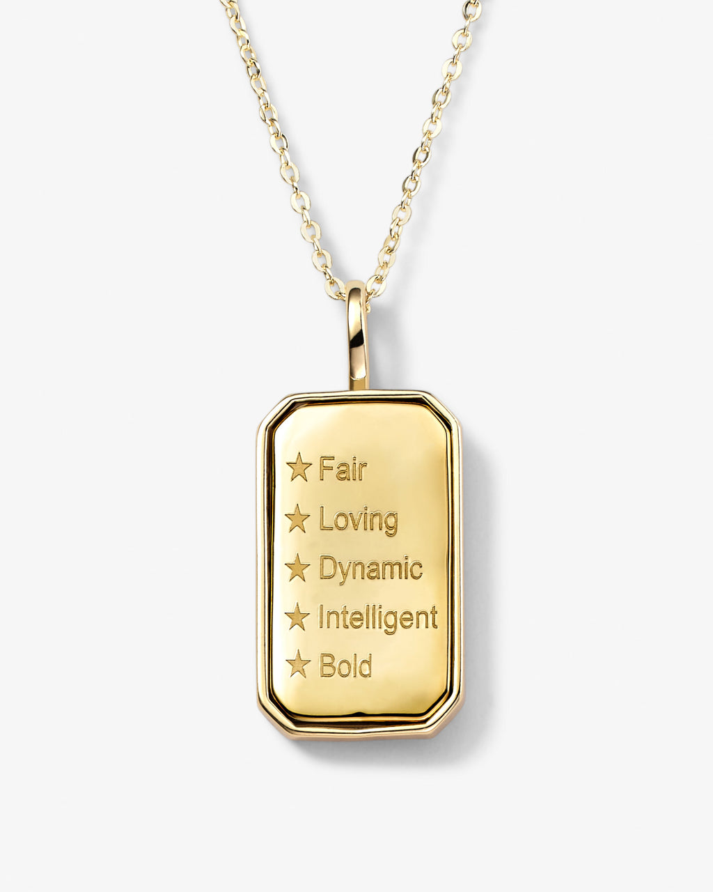 Gold zodiac amulet necklace with mother of pearl – view 34