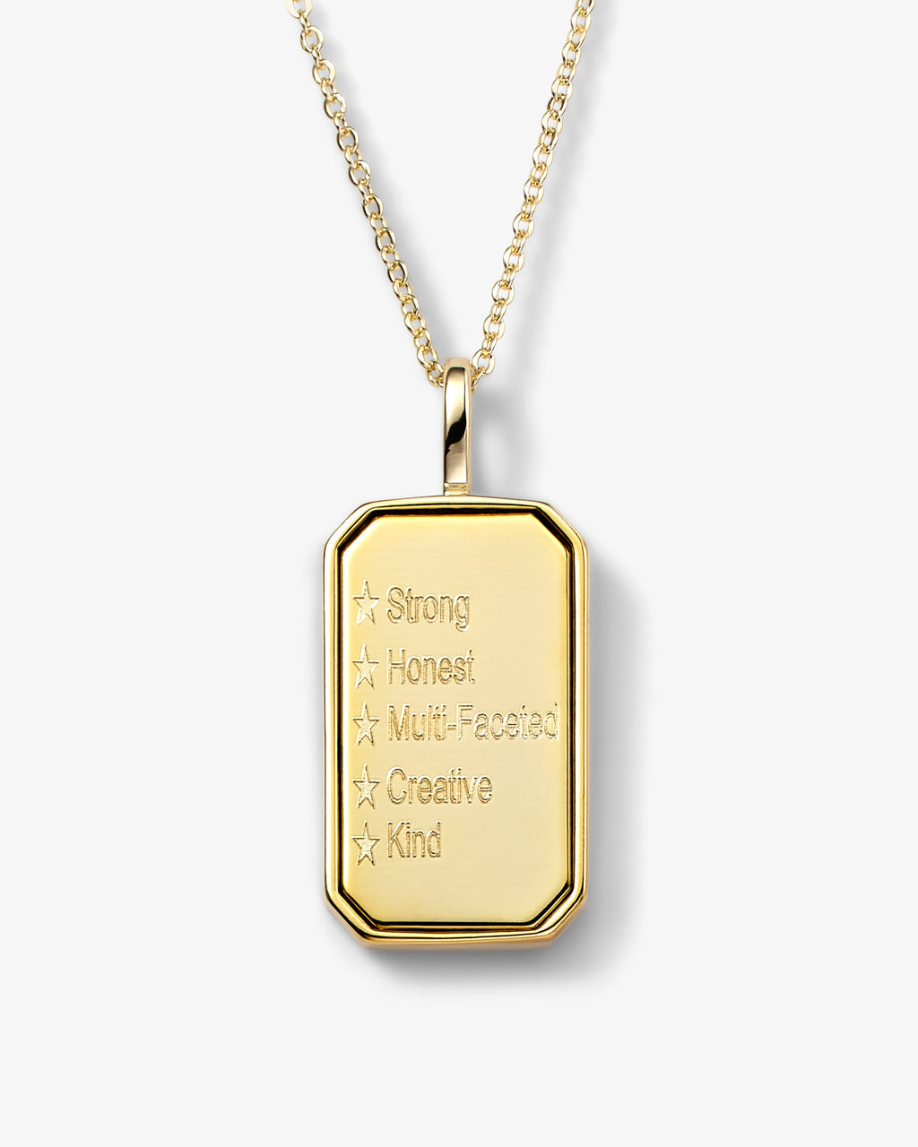 Gold zodiac amulet necklace with mother of pearl – view 30