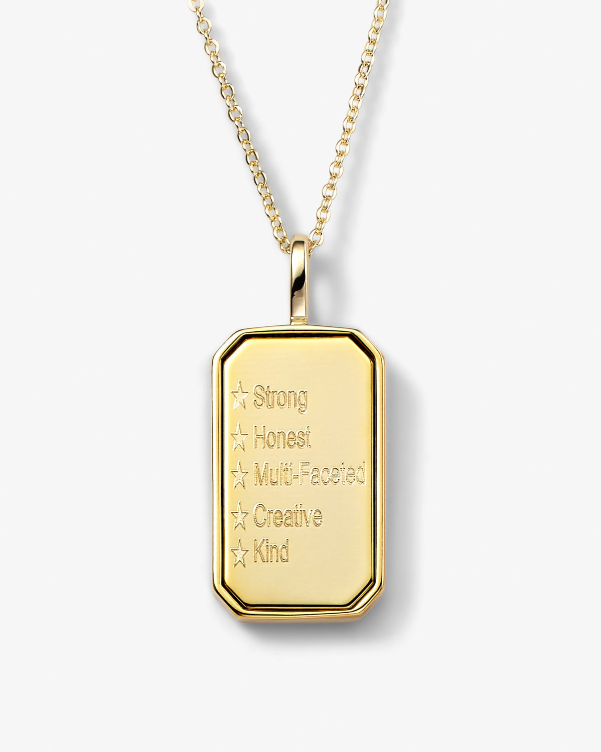 Gold zodiac amulet necklace with mother of pearl – view 30