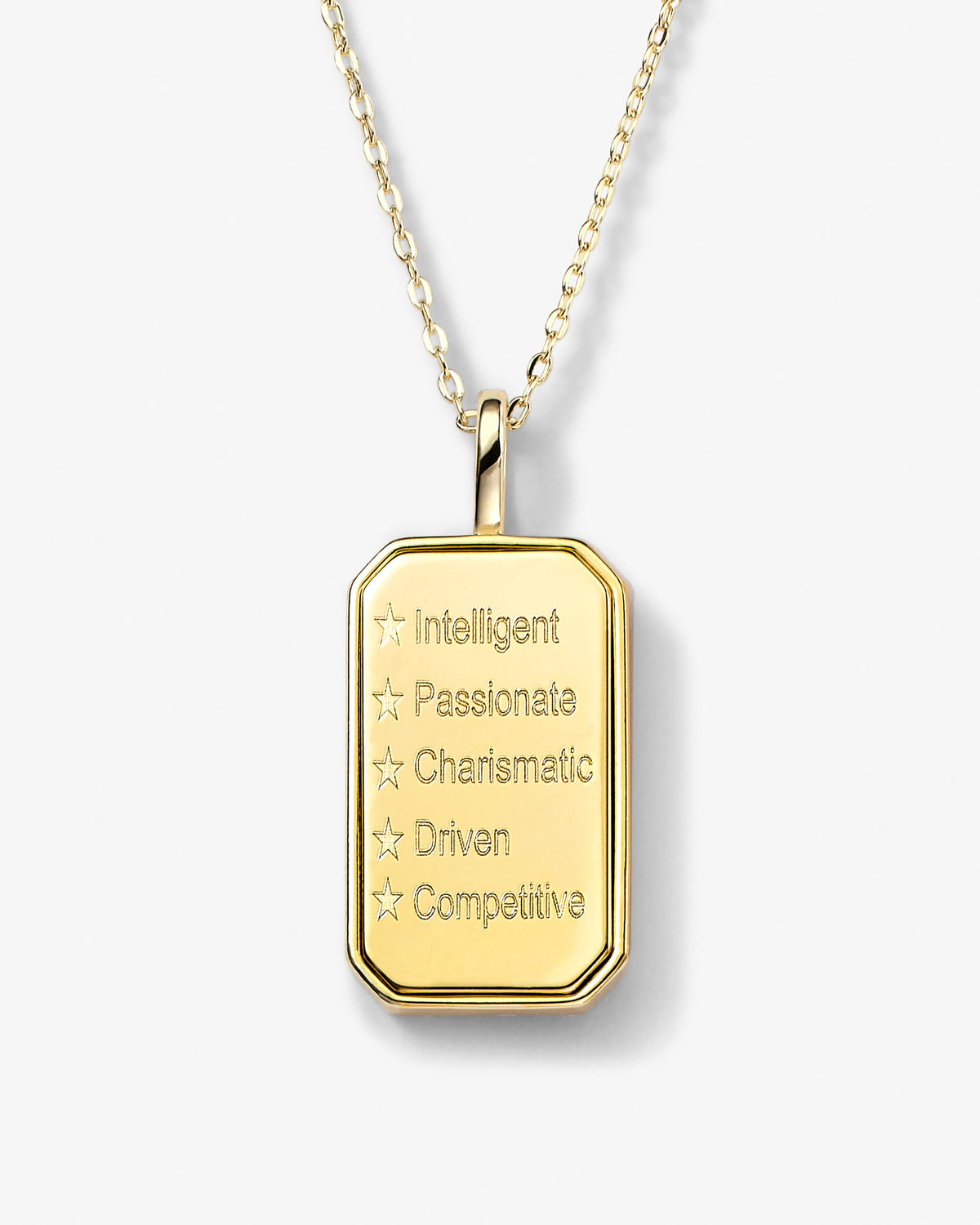 Gold zodiac amulet necklace with mother of pearl – view 38