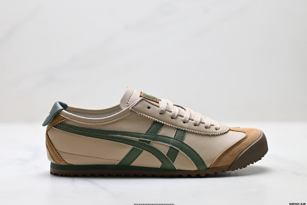 Onitsuka Tiger Retro Low Top Beige Green Gum Unisex Shoes Style 08 detail view 2