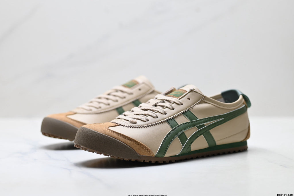 Onitsuka Tiger Retro Low Top Beige Green Gum Unisex Shoes Style 08 detail view 5